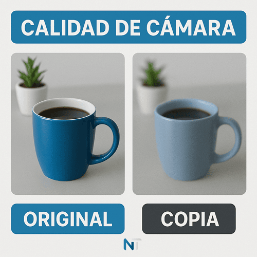 Comparativa de la calidad de cámara entre un móvil original y una copia